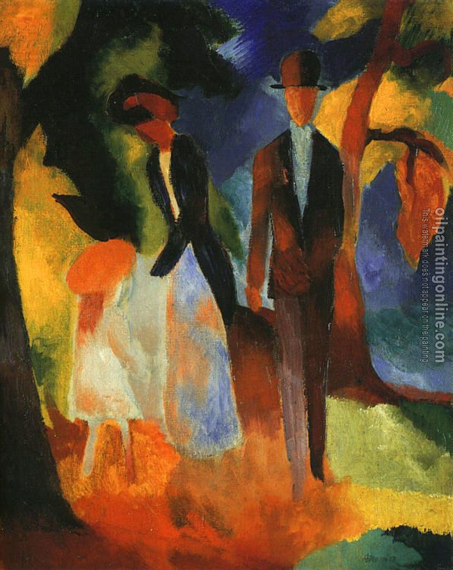 Macke, August - Oil Painting